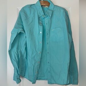 Hollister Button-Down Shirt- Teal